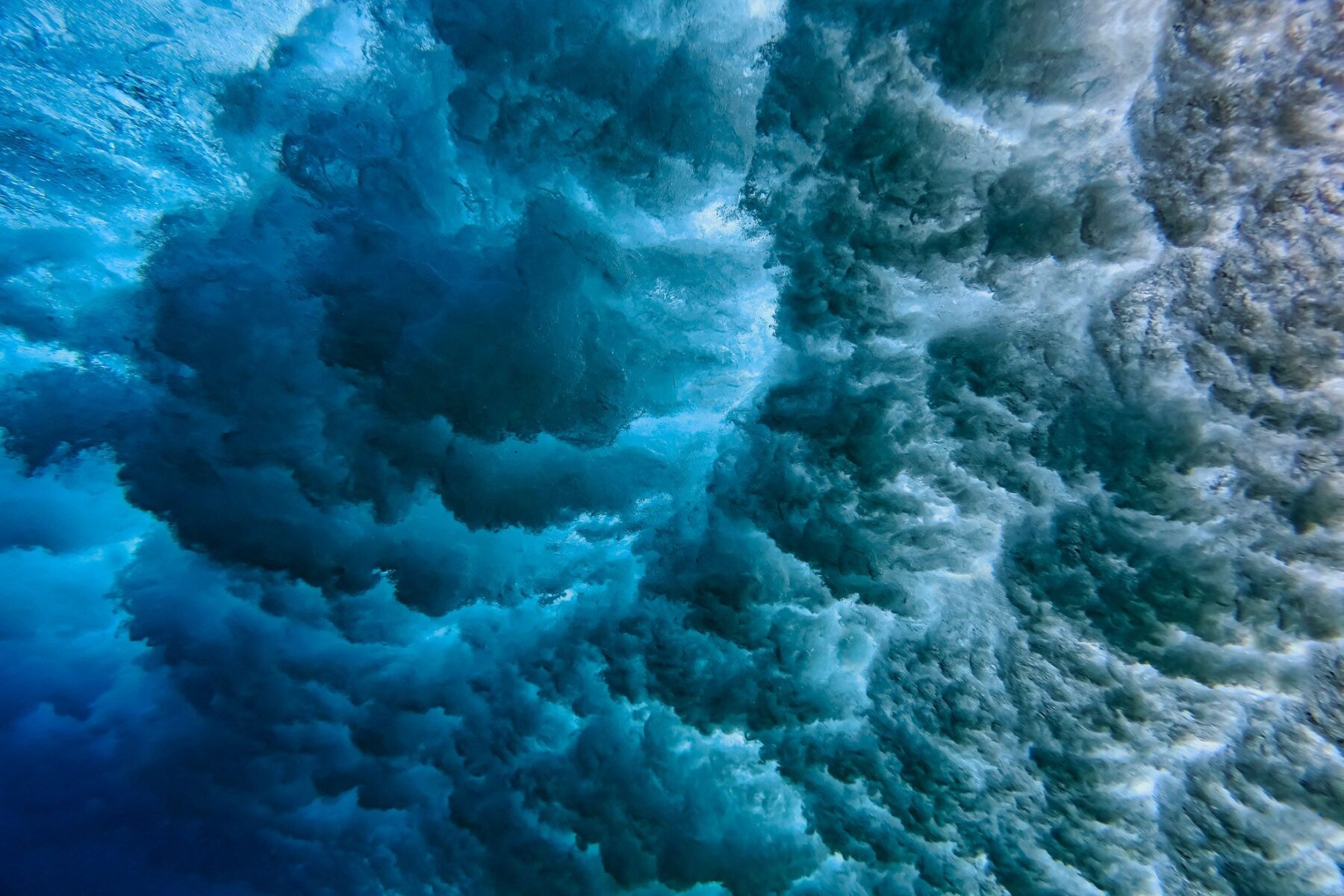 Calming Transformations Counseling - underwater shot of the ocean wave - Therapy for Anxiety