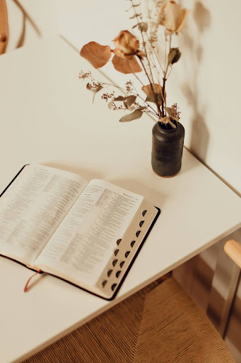 scriptures on table