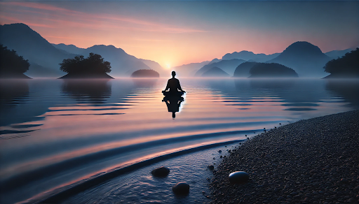 meditation by water